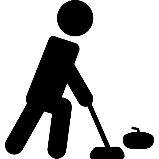 Olympic curling player