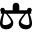 Libra zodiac symbol of balanced scale