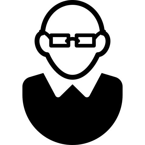 Bald User with Glasses