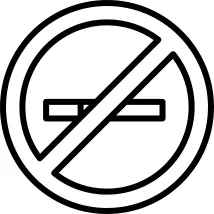 Tube Don't Smoke Sign