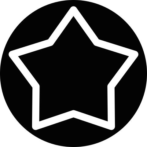 White star inside a circle