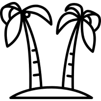 两个棕榈树岛