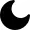 Crescent moon phase
