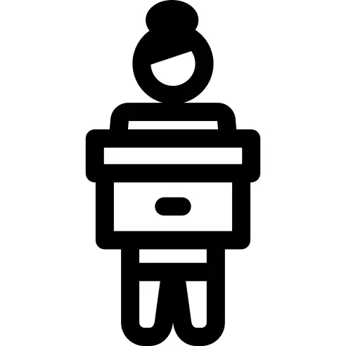 Woman with Box