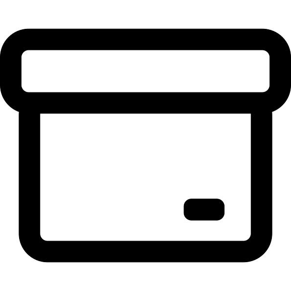 Archive outlined box