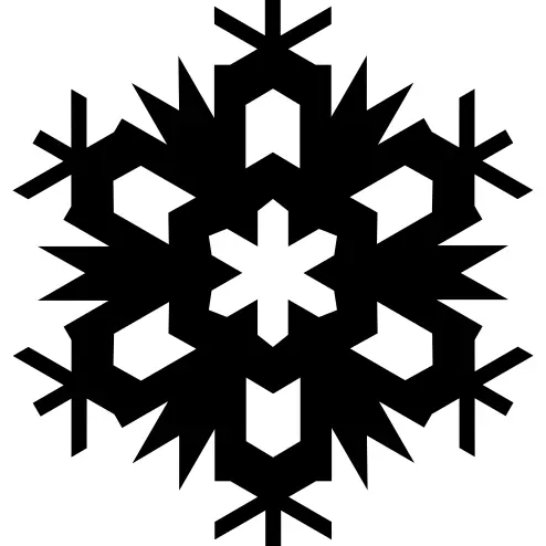 雪花圣诞形状