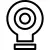 Target outline symbol inside a circle