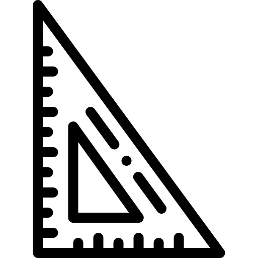 Triangular ruler