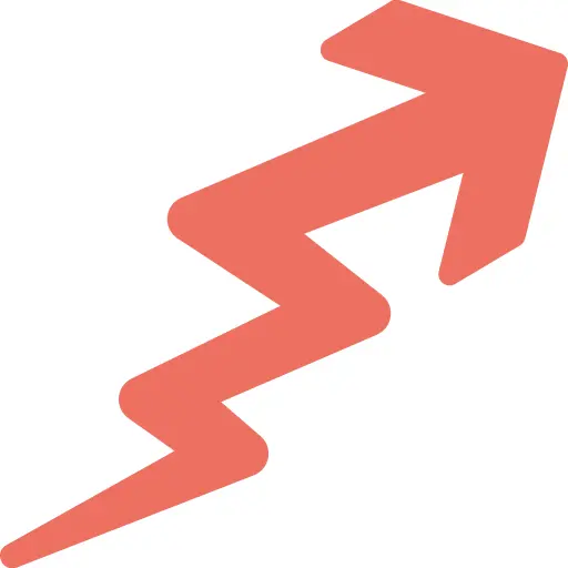 Zigzag arrow