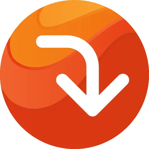 Down right arrow