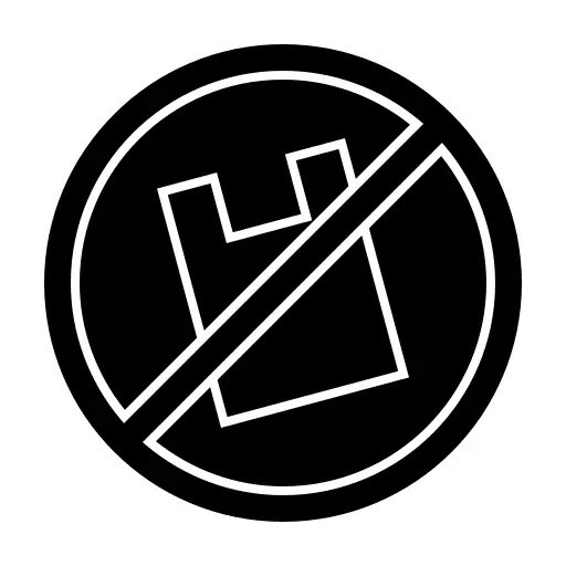 No plastic bags