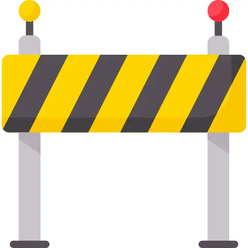 Construction hazard banner