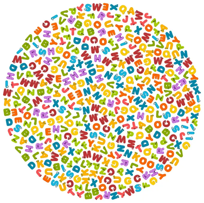 Circle with alphabet