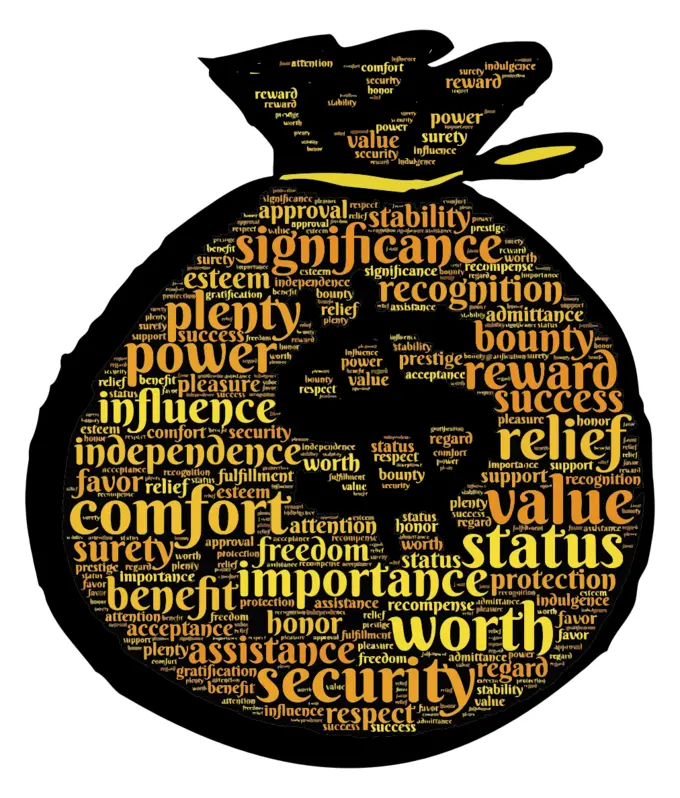 Money typography vector image