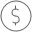 Money circle symbol