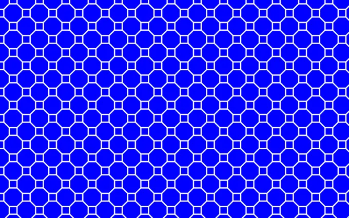 Seamless geometric line art blue pattern