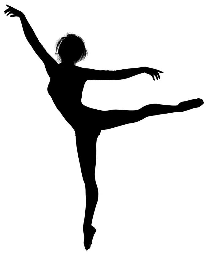 Woman dancing vector drawing