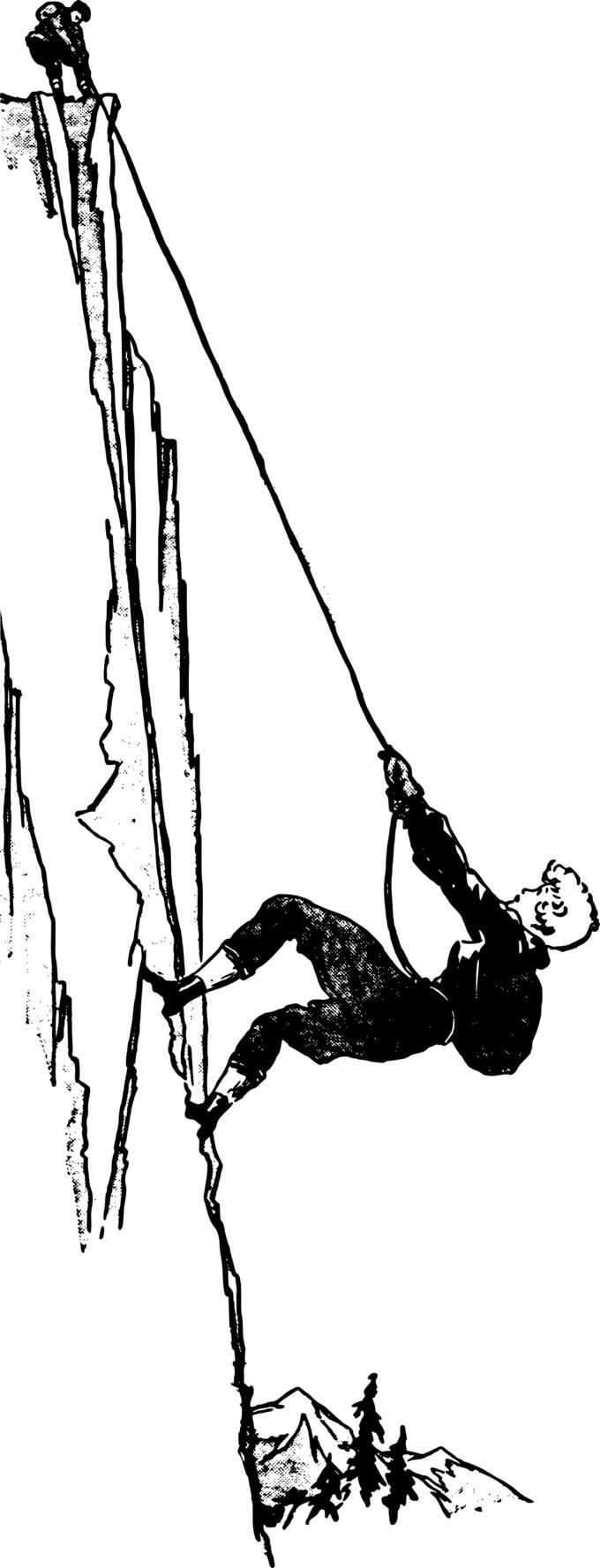 Rock climbing lady