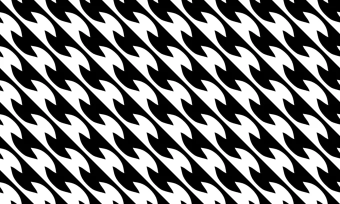 Geometric pattern vector silhouette