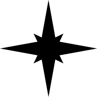 Simple compass rose