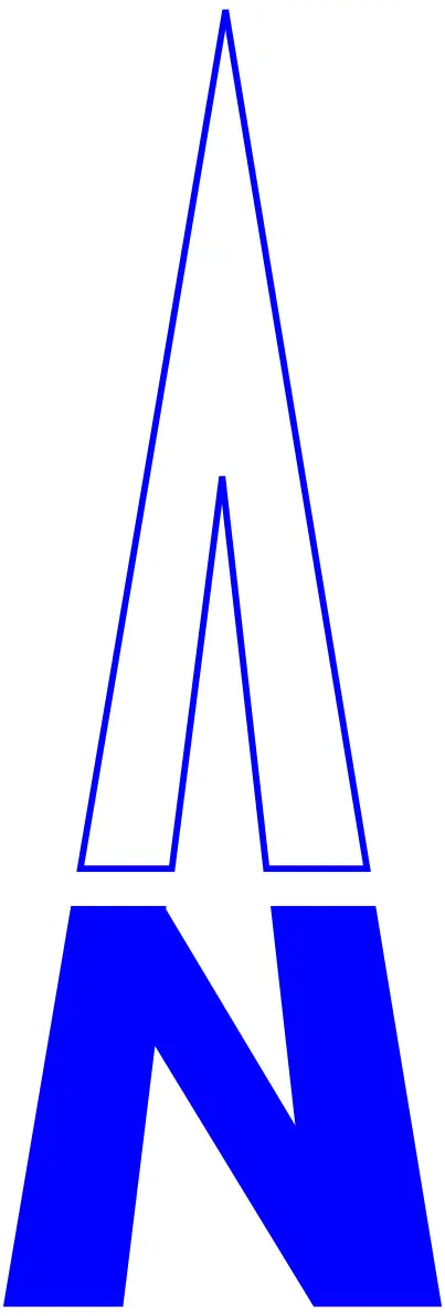 North direction with arrow