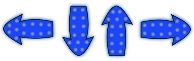 Blue arrows set