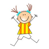 Girl doing cartwheels