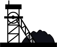 Coal mine symbol