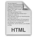 HTML document icon