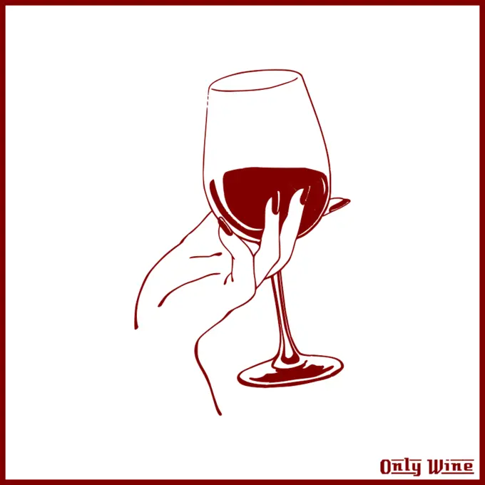 Lady and wine