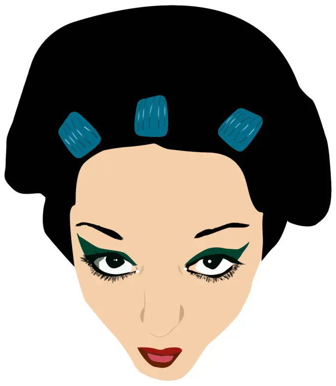 Japanese girl's head image