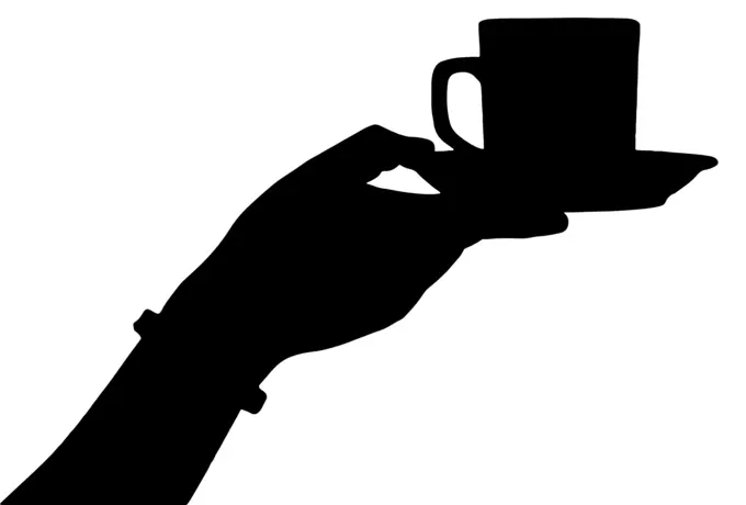 Coffee and hand