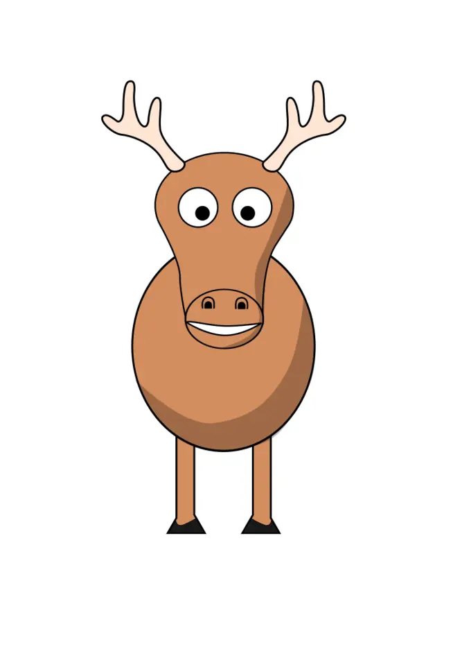 Reindeer cartoon clip art