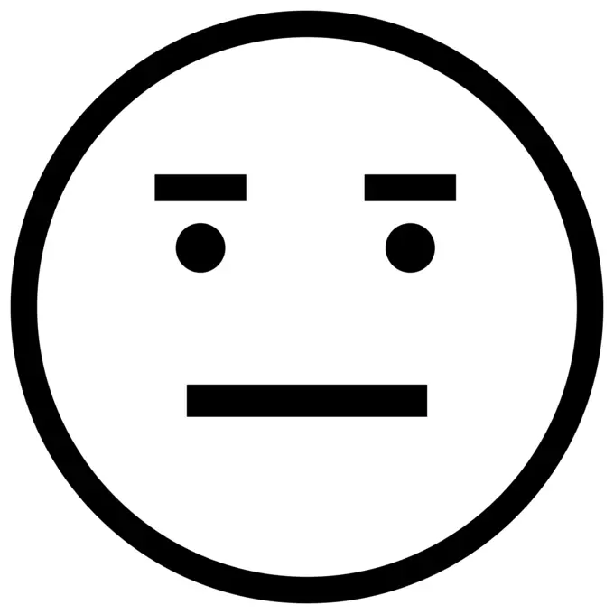 Neutral smiley