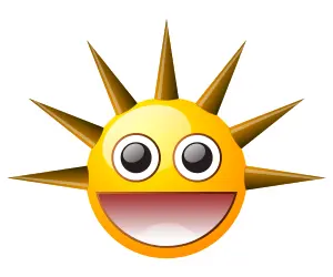 Spiky smiley
