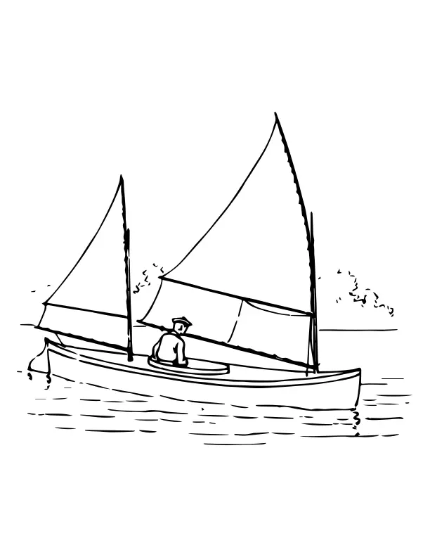 Sailboat and sailor