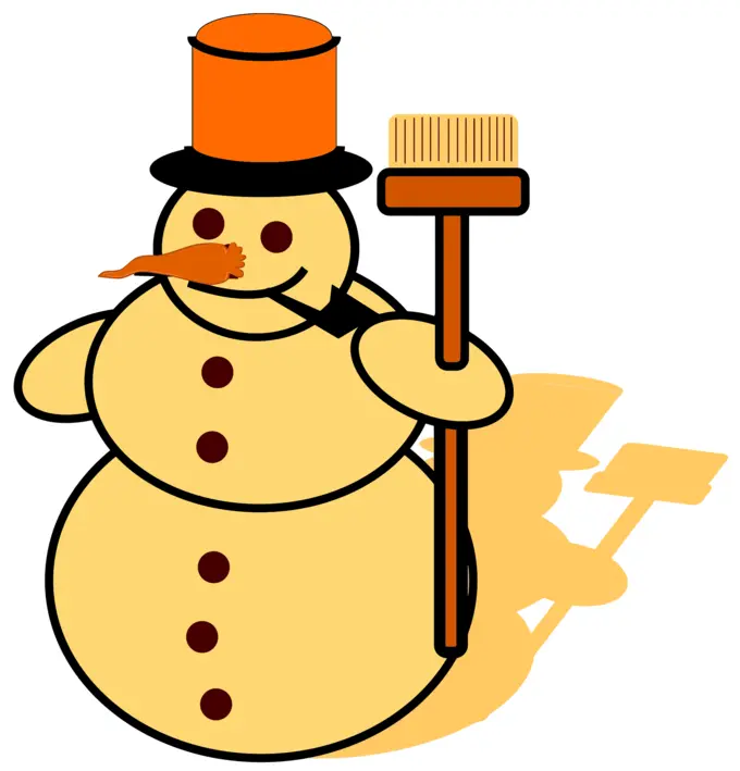 Yellow snowman