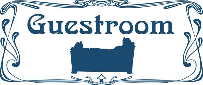 ''Guestroom'' door sign