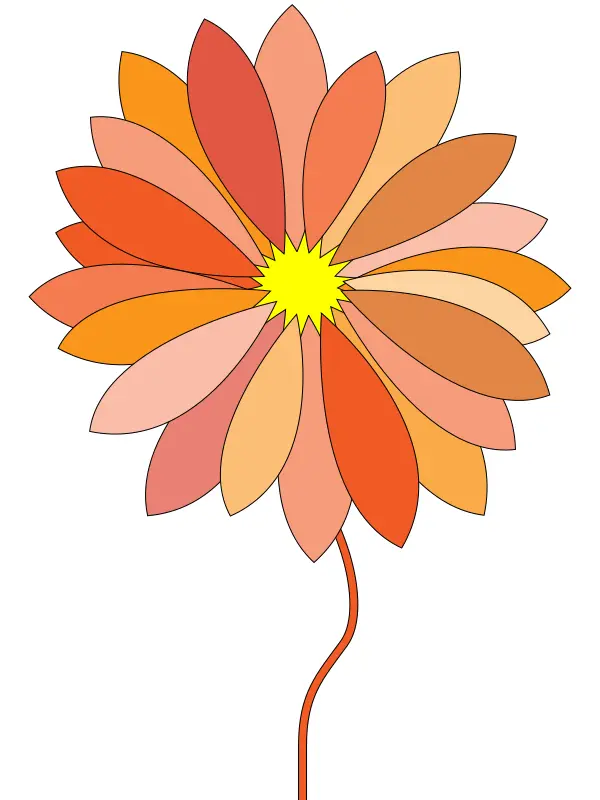 Cartoon flower