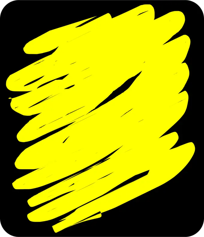 Yellow scribble