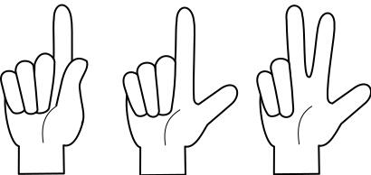 Three hands