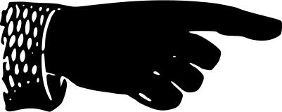Vector of a pointing hand
