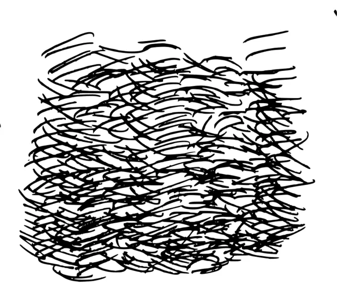 Messy Crosshatching Lines