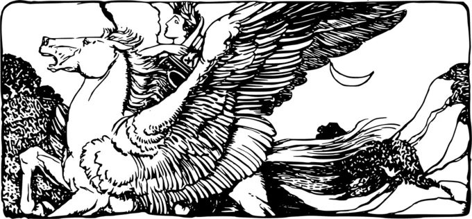 Pegasus and a rider