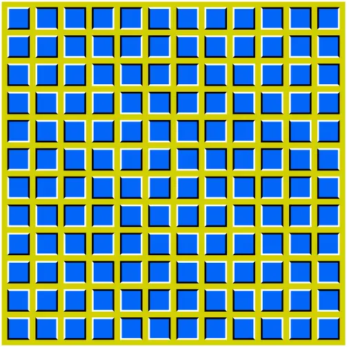 Wavy square optical illusion vector graphics