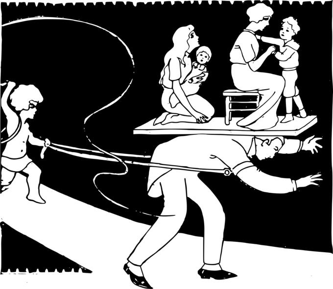 Faily life of a struggle illustration