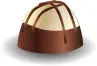 Illustration of delicious chocolate praline