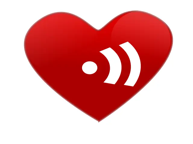 Heart beat sign vector clip art