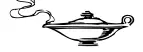 Vector clip art of genies lamp