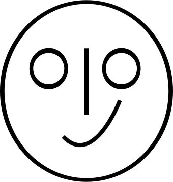 Vector clip art of blank circular smile face